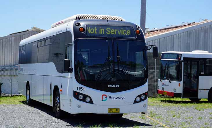 Busways MAN 18-290 Custom SB50 1151 Mercedes O405 341